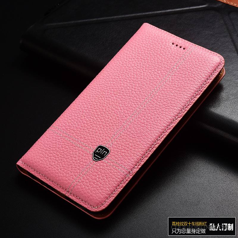 Mi Mix 2 Cuir Véritable Étui Housse Protection Étui En Cuir Bleu Coque De Téléphone