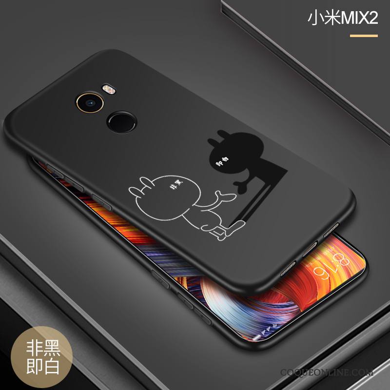 Mi Mix 2 Délavé En Daim Coque De Téléphone Étui Silicone Fluide Doux Incassable Protection