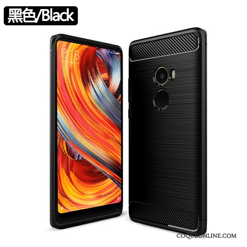 Mi Mix 2 Fluide Doux Coque Étui Incassable Bleu Personnalité Protection