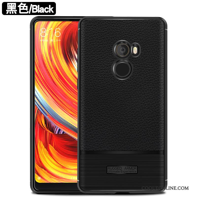 Mi Mix 2 Fluide Doux Coque Étui Incassable Bleu Personnalité Protection