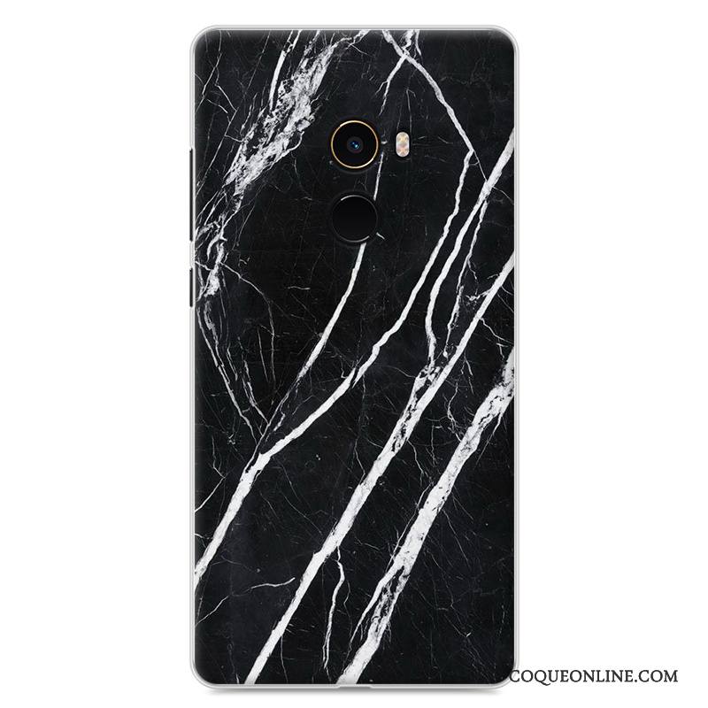 Mi Mix 2 Fluide Doux Incassable Coque De Téléphone Grain De Bois Étui Petit Protection