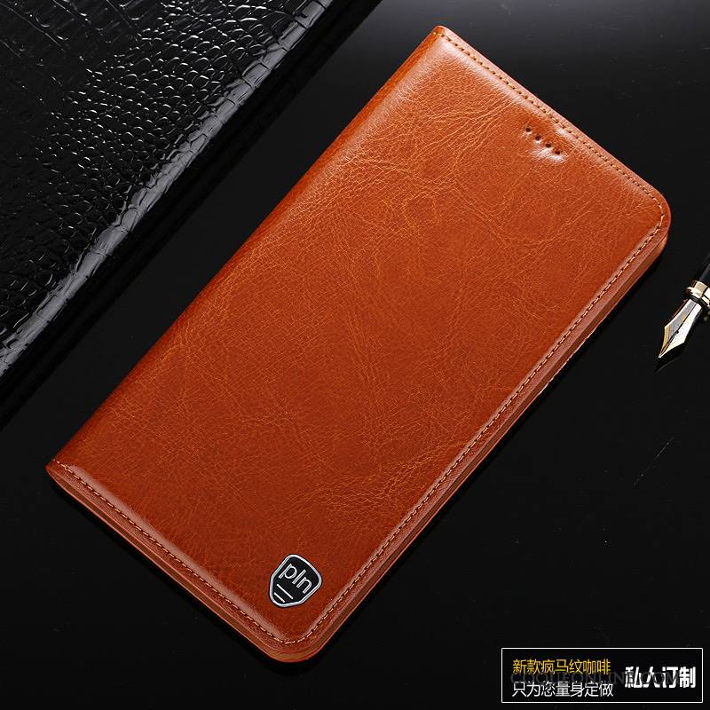 Mi Mix 2 Housse Téléphone Portable Petit Protection Étui Coque De Téléphone Cuir Véritable