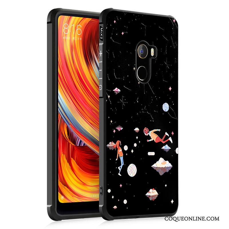 Mi Mix 2 Incassable Créatif Silicone Étui Protection Coque De Téléphone Personnalité