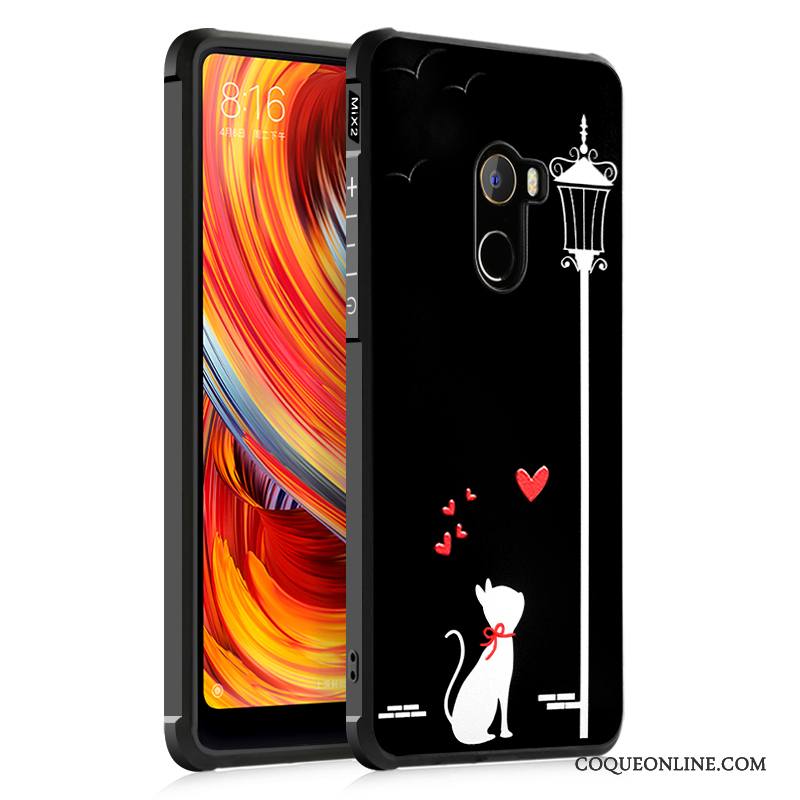 Mi Mix 2 Incassable Créatif Silicone Étui Protection Coque De Téléphone Personnalité