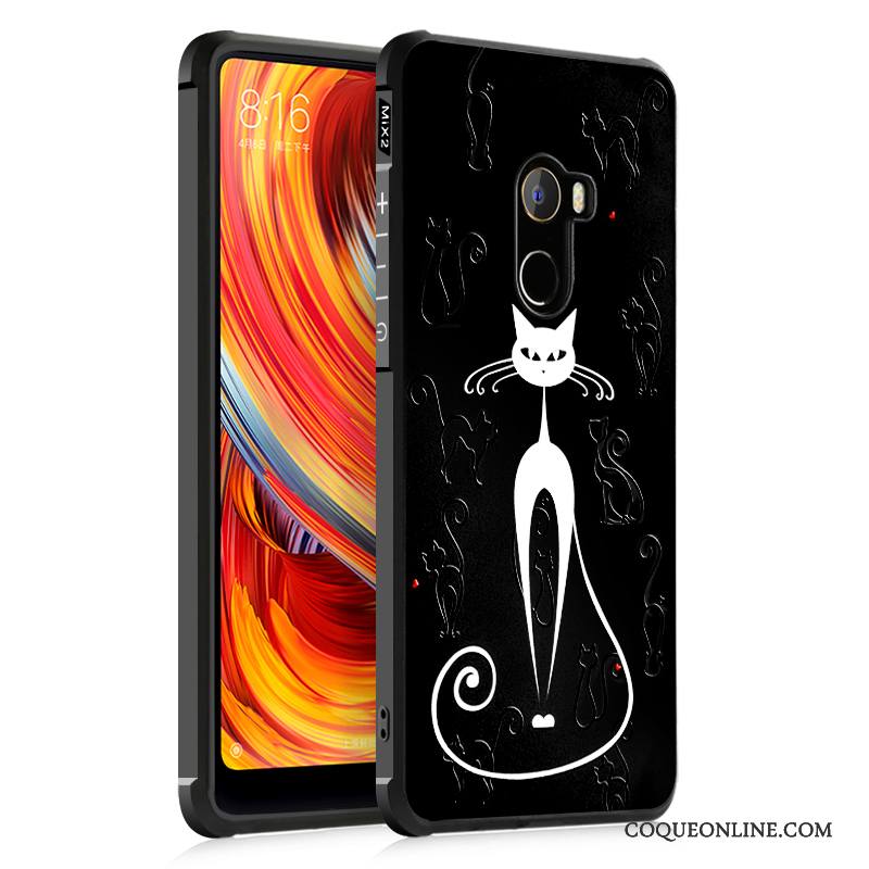 Mi Mix 2 Incassable Créatif Silicone Étui Protection Coque De Téléphone Personnalité