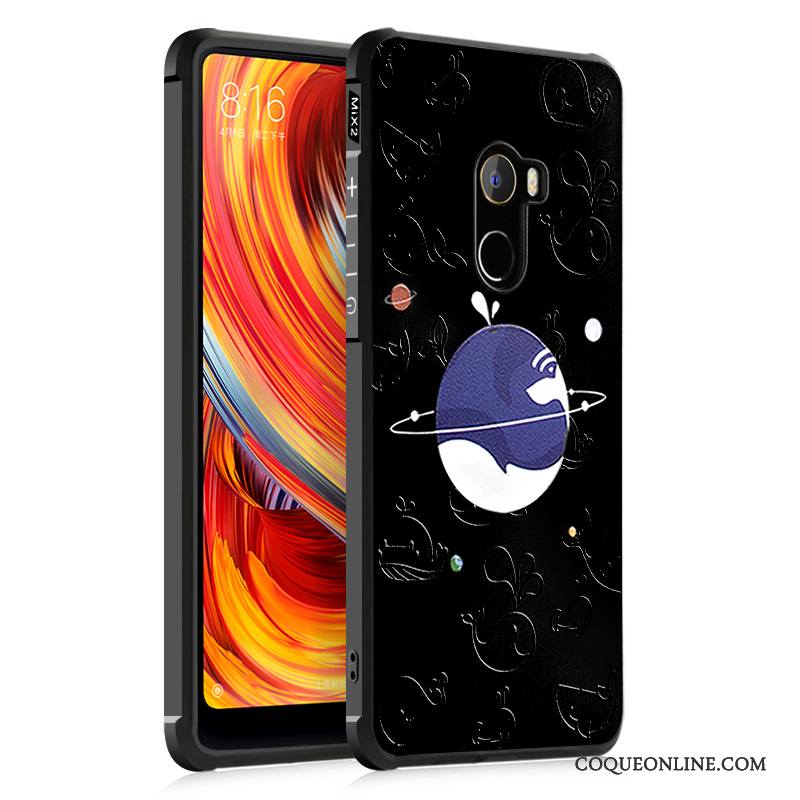 Mi Mix 2 Incassable Créatif Silicone Étui Protection Coque De Téléphone Personnalité