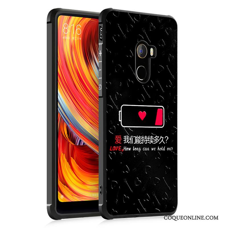 Mi Mix 2 Incassable Créatif Silicone Étui Protection Coque De Téléphone Personnalité