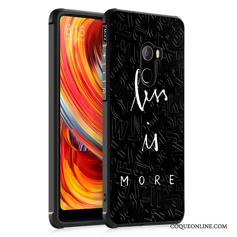 Mi Mix 2 Incassable Créatif Silicone Étui Protection Coque De Téléphone Personnalité