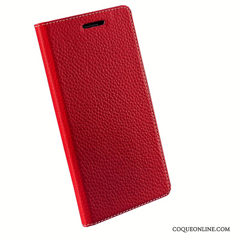 Mi Mix 2 Légère Rouge Clamshell Protection Coque De Téléphone Tendance Étui En Cuir