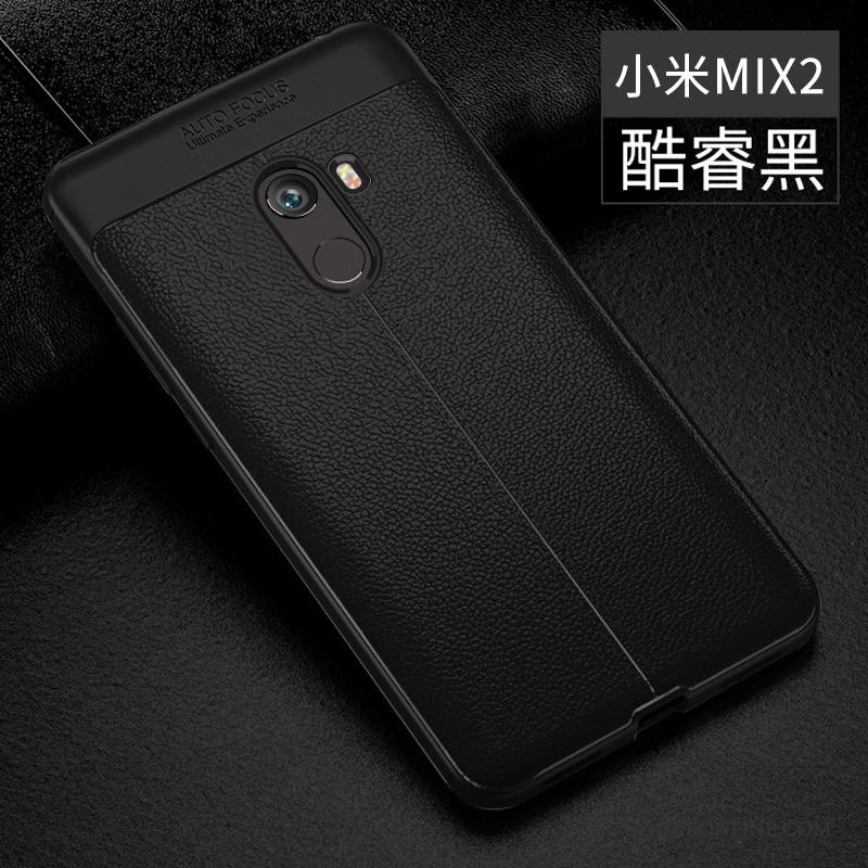 Mi Mix 2 Modèle Fleurie Coque Gris Incassable Petit Fluide Doux De Téléphone