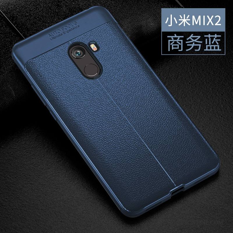 Mi Mix 2 Modèle Fleurie Coque Gris Incassable Petit Fluide Doux De Téléphone