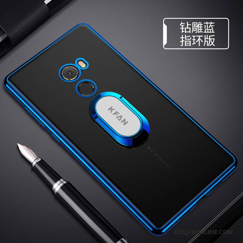 Mi Mix 2 Petit Coque De Téléphone Fluide Doux Protection Or Étui Incassable