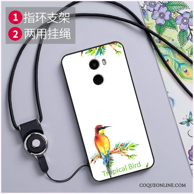 Mi Mix 2 Petit Personnalisé Coque Ornements Suspendus Gaufrage Loup Modèle