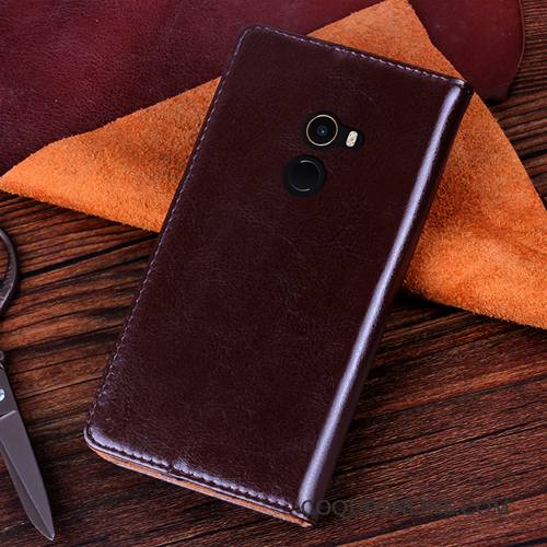 Mi Mix 2 Petit Protection Tout Compris Violet Coque Silicone Étui