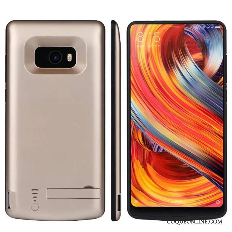 Mi Mix 2 Protection Bleu Coque De Téléphone Petit Métal Étui