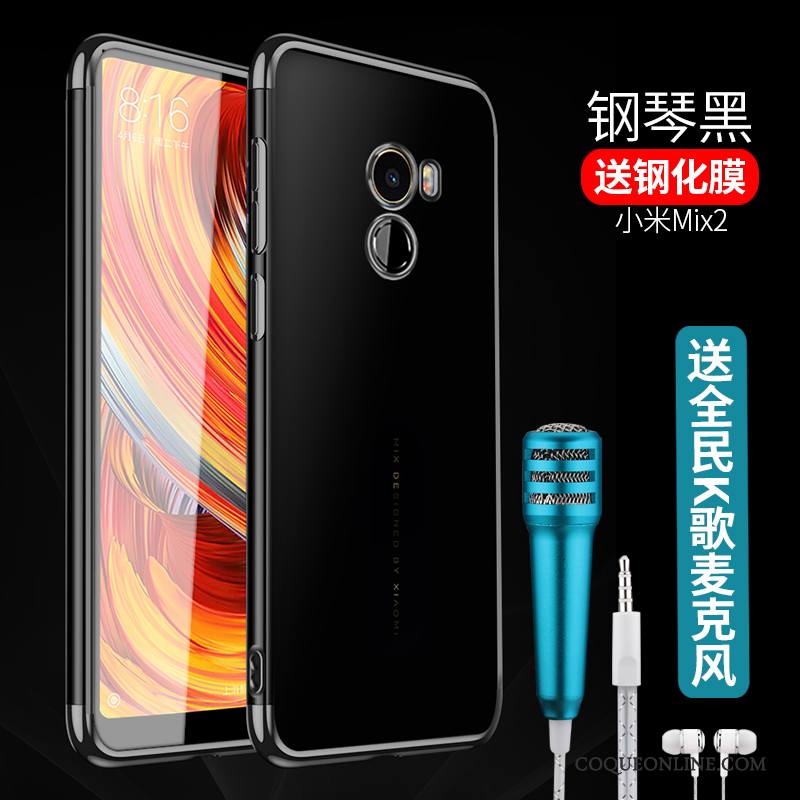 Mi Mix 2 Silicone Petit Légère Incassable Fluide Doux Protection Coque