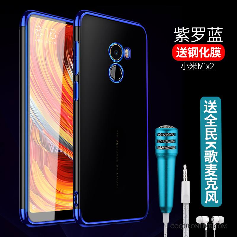 Mi Mix 2 Silicone Petit Légère Incassable Fluide Doux Protection Coque