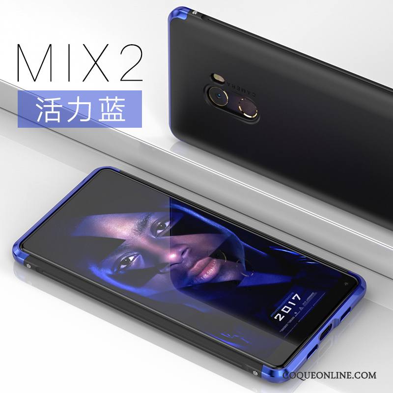 Mi Mix 2 Tendance Créatif Coque Personnalité Incassable Métal De Téléphone