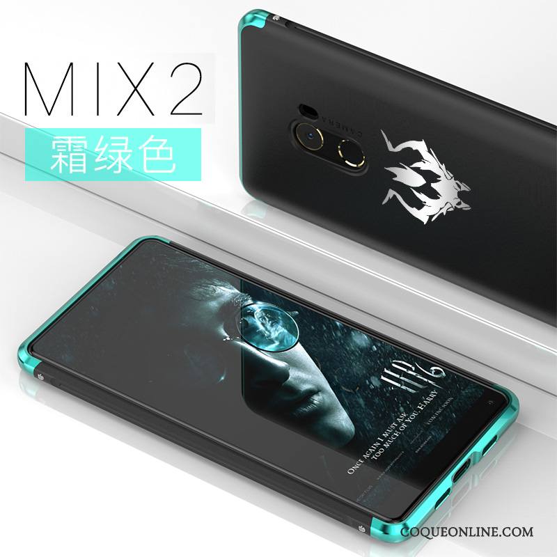 Mi Mix 2 Tendance Créatif Coque Personnalité Incassable Métal De Téléphone