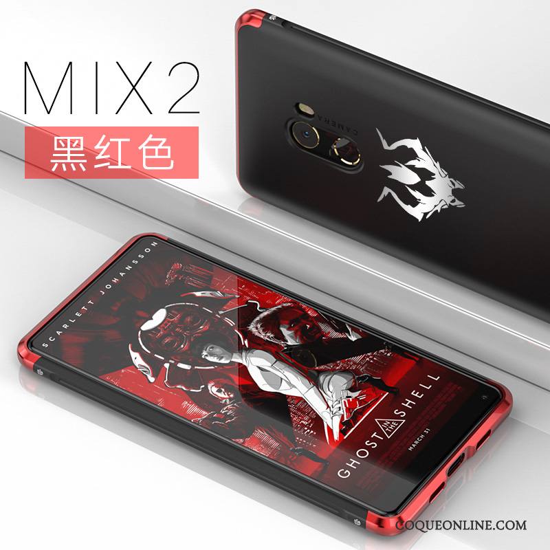 Mi Mix 2 Tendance Créatif Coque Personnalité Incassable Métal De Téléphone