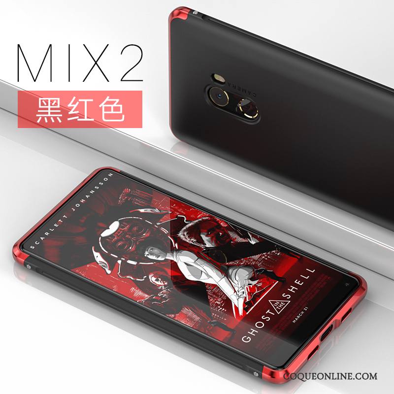 Mi Mix 2 Tendance Créatif Coque Personnalité Incassable Métal De Téléphone