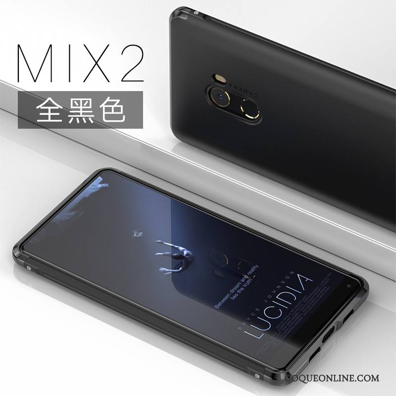 Mi Mix 2 Tendance Créatif Coque Personnalité Incassable Métal De Téléphone