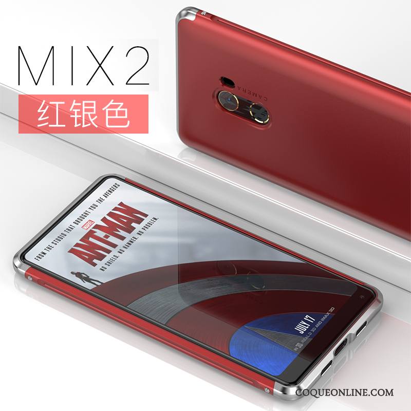 Mi Mix 2 Tendance Créatif Coque Personnalité Incassable Métal De Téléphone