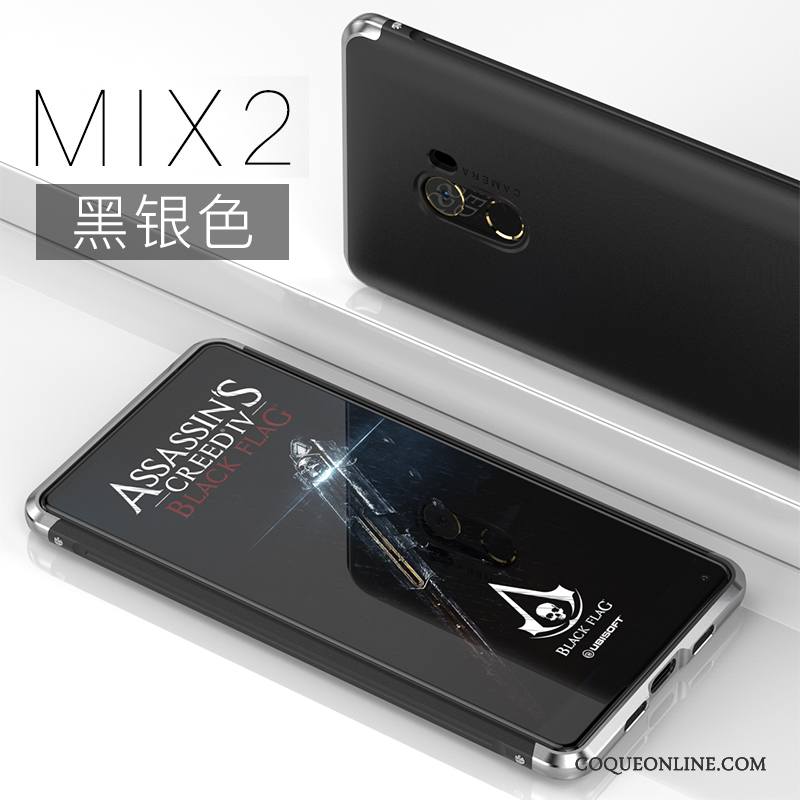 Mi Mix 2 Tendance Créatif Coque Personnalité Incassable Métal De Téléphone