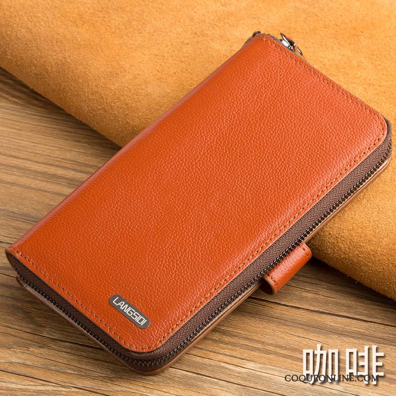 Mi Mix 2 Tendance Portefeuille Très Mince Tout Compris Coque De Téléphone Rouge Protection