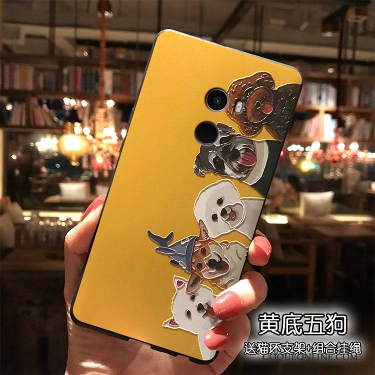 Mi Mix 2 Tout Compris Petit Jaune Charmant Créatif Incassable Coque De Téléphone