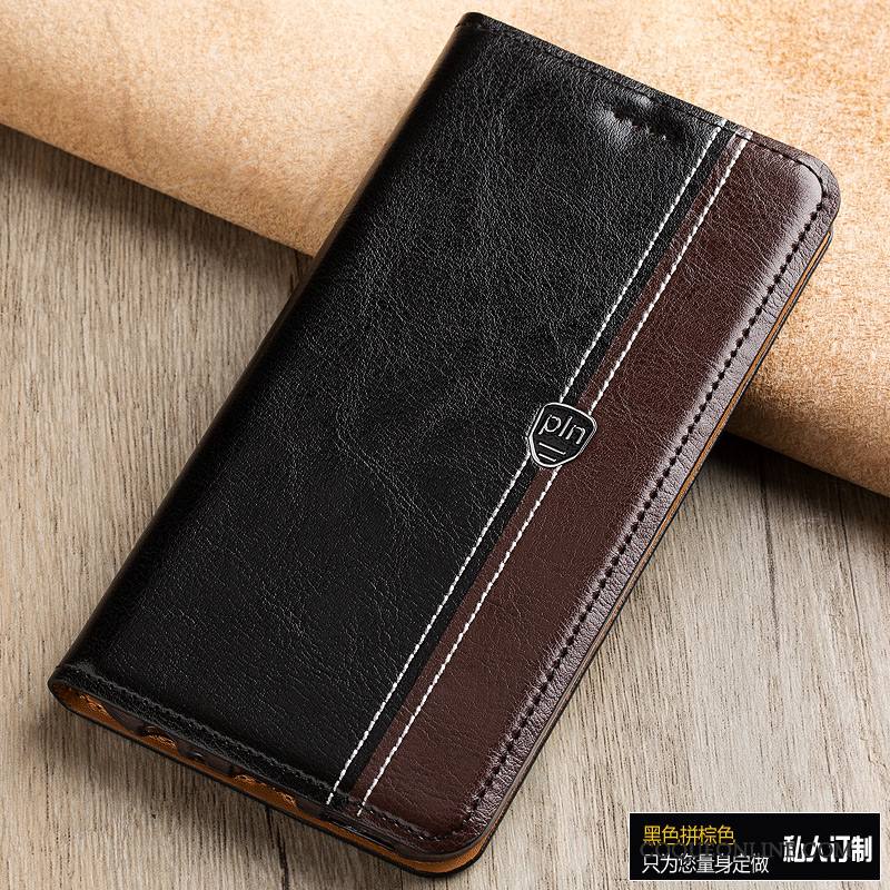 Mi Mix 2 Téléphone Portable Housse Cuir Véritable Protection Petit Étui Coque De Téléphone