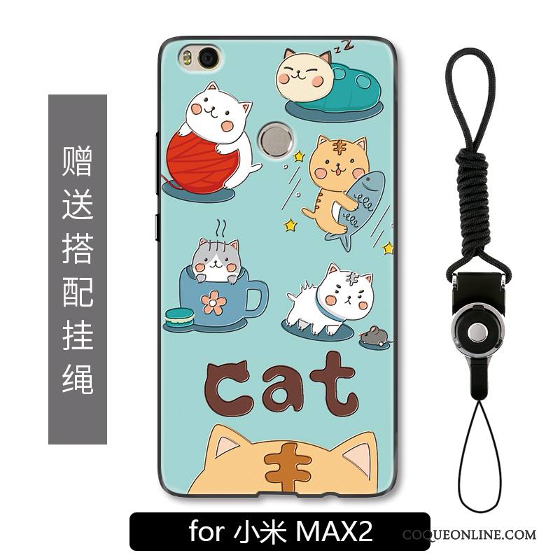 Mi Mix 2 Étui Charmant Protection Tout Compris Dessin Animé Coque De Téléphone Gaufrage