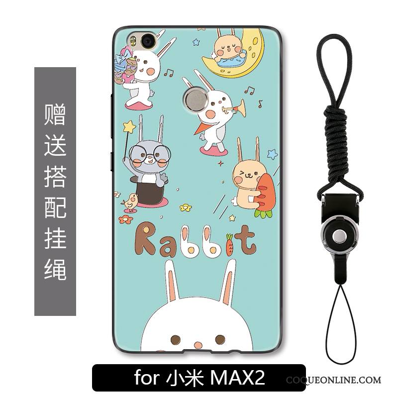 Mi Mix 2 Étui Charmant Protection Tout Compris Dessin Animé Coque De Téléphone Gaufrage