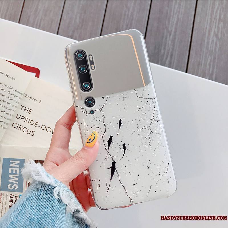 Mi Note 10 Coque Cristal Membrane Miroir Créatif Petit Étui Tendance