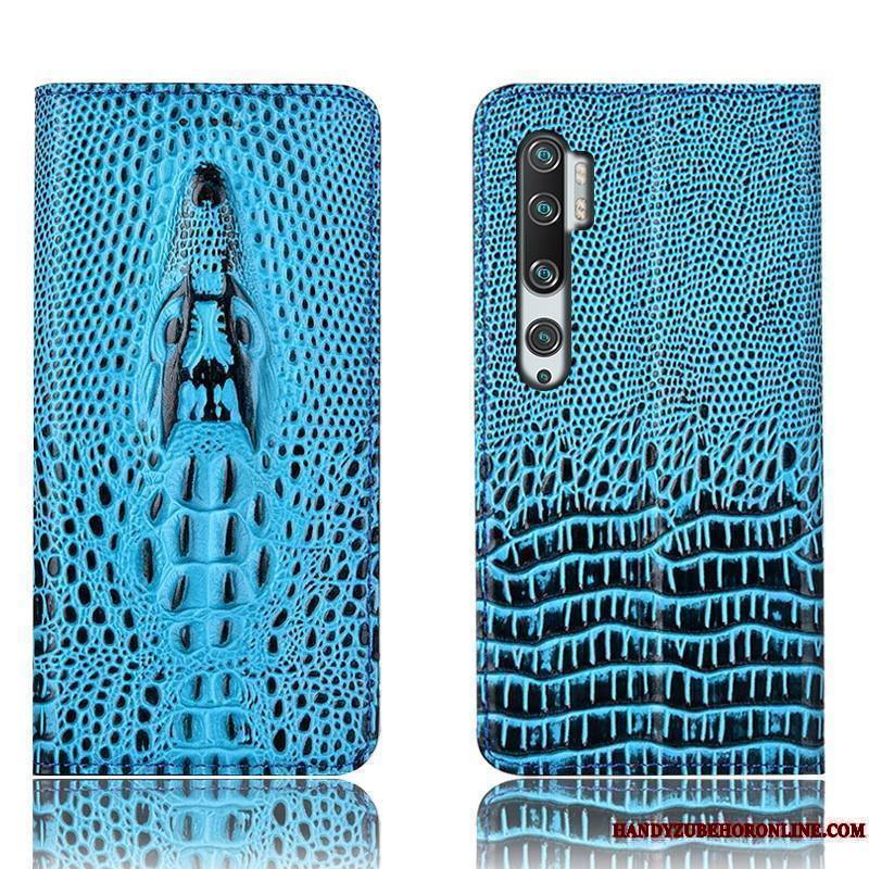 Mi Note 10 Coque Housse Petit Protection Bleu Rouge Étui Tout Compris