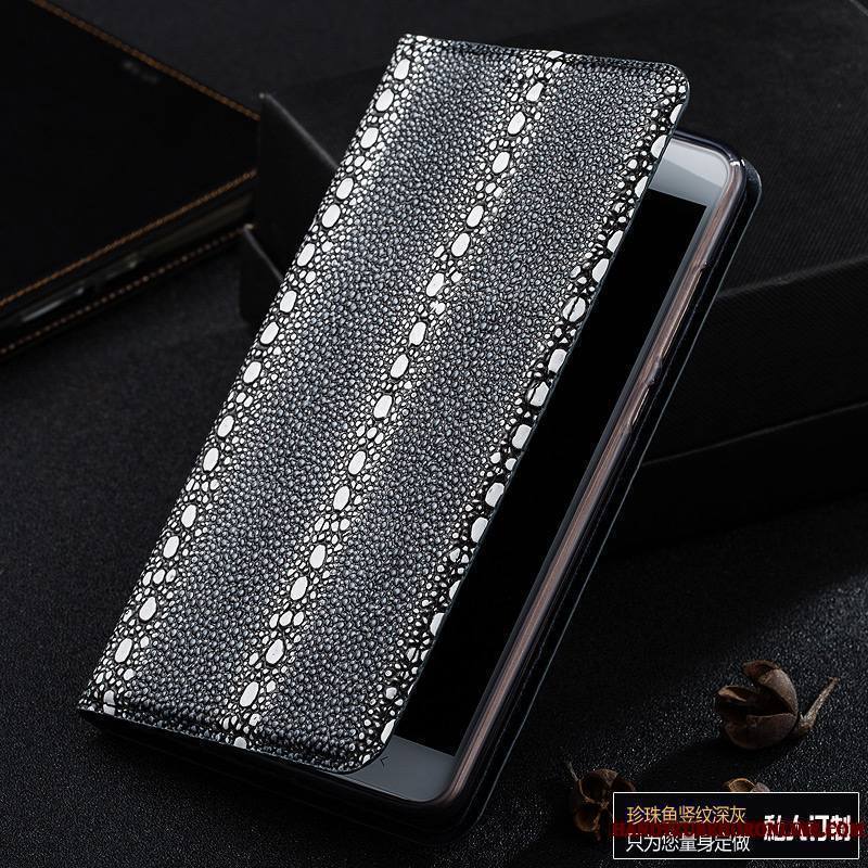 Mi Note 10 Housse Protection Coque De Téléphone Cuir Véritable Perle Tout Compris Étui