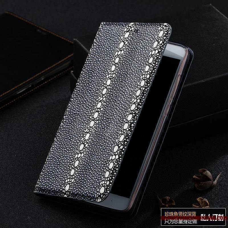 Mi Note 10 Housse Protection Coque De Téléphone Cuir Véritable Perle Tout Compris Étui