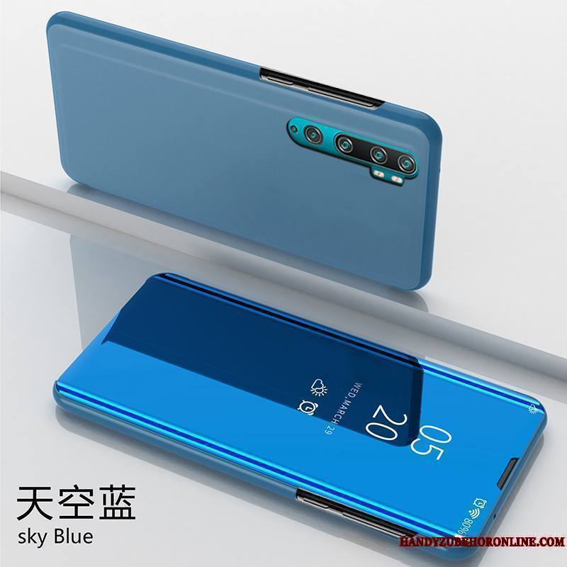 Mi Note 10 Tempérer Petit Personnalité Miroir Coque De Téléphone Protection Tendance