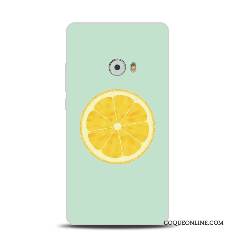 Mi Note 2 Citron Silicone Coque Fluide Doux Gaufrage De Téléphone Rose