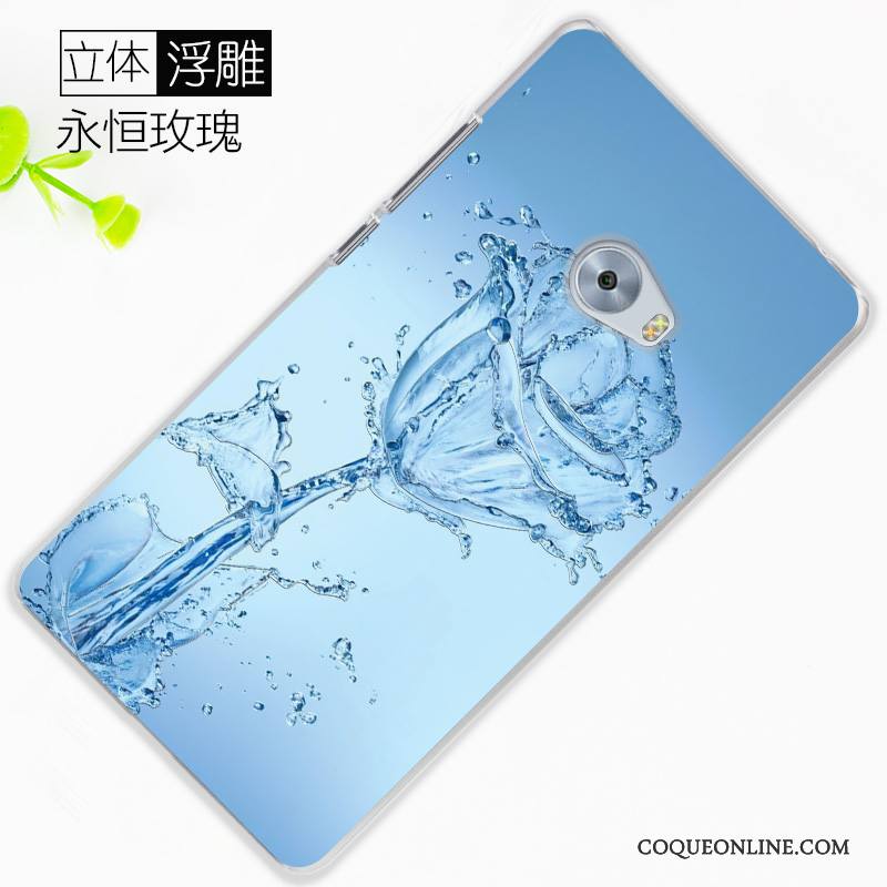 Mi Note 2 Coque Bleu Clair Personnalité Gaufrage Petit Protection Peinture Difficile