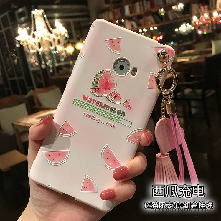 Mi Note 2 Coque De Téléphone Amour Multicolore Rose Ornements Suspendus Fluide Doux Délavé En Daim