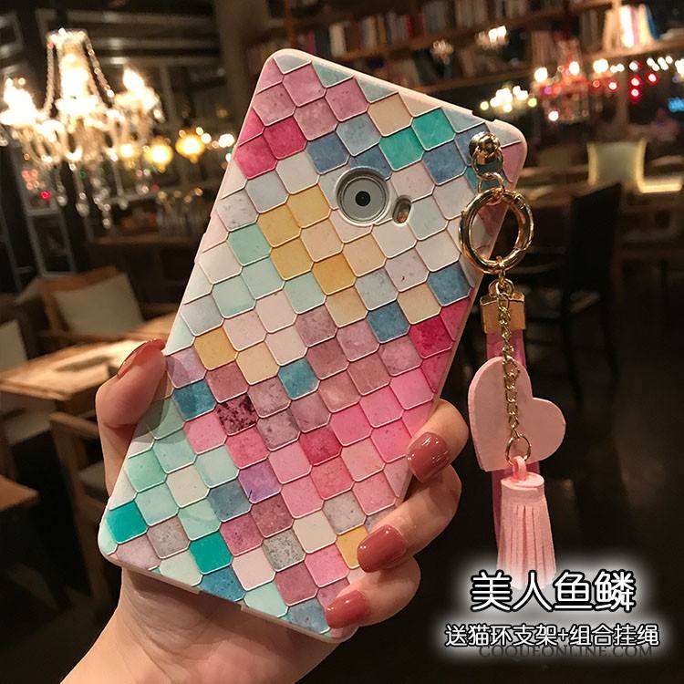 Mi Note 2 Coque De Téléphone Amour Multicolore Rose Ornements Suspendus Fluide Doux Délavé En Daim