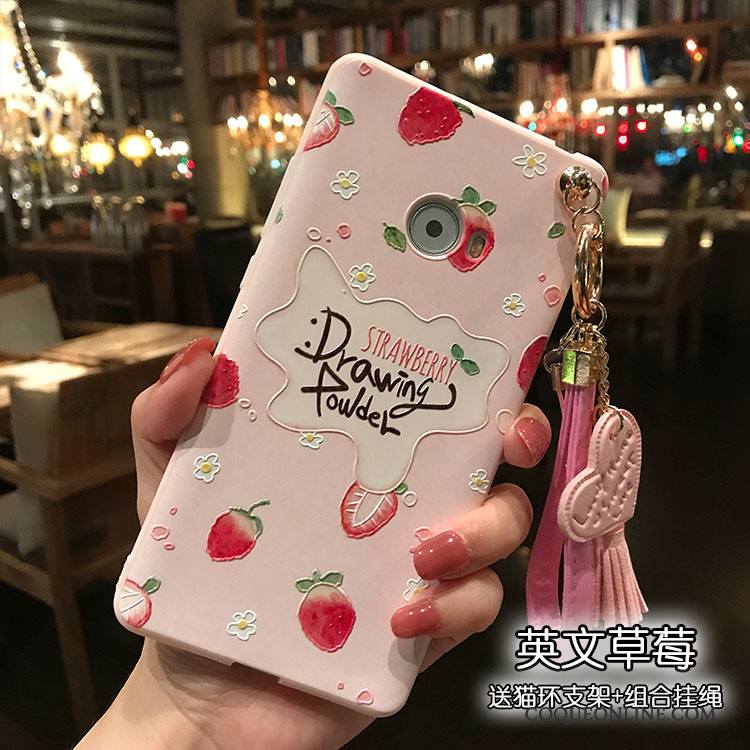 Mi Note 2 Coque De Téléphone Amour Multicolore Rose Ornements Suspendus Fluide Doux Délavé En Daim