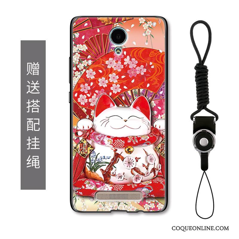 Mi Note 2 Coque De Téléphone Gaufrage Chat De Fête Richesse Dessin Animé Protection