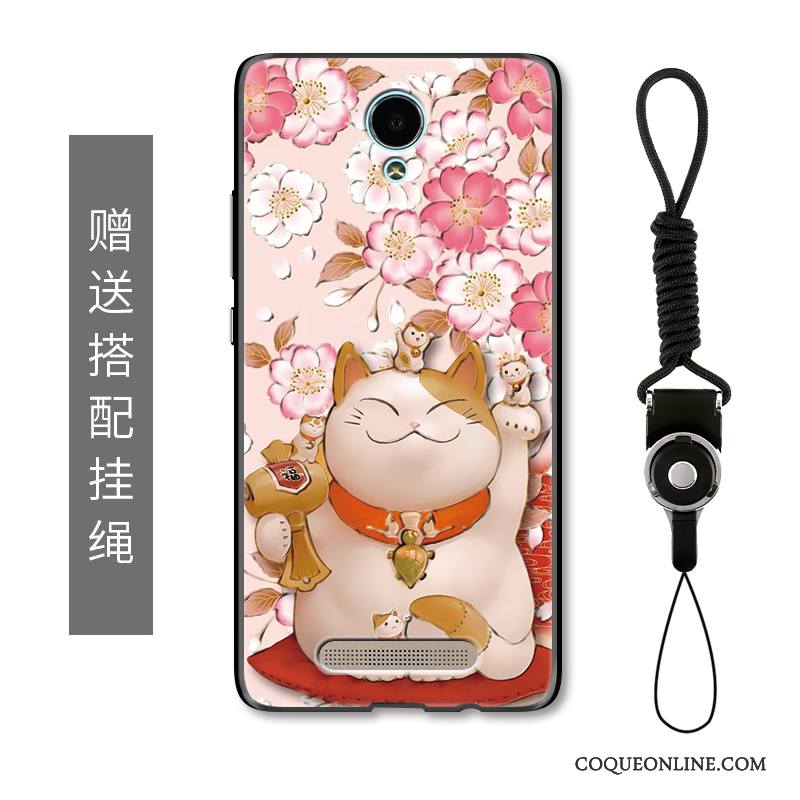 Mi Note 2 Coque De Téléphone Gaufrage Chat De Fête Richesse Dessin Animé Protection