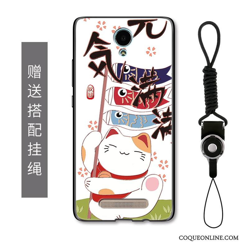 Mi Note 2 Coque De Téléphone Gaufrage Chat De Fête Richesse Dessin Animé Protection