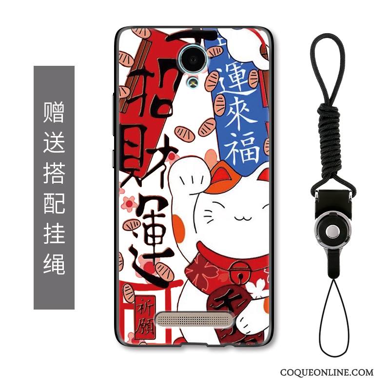 Mi Note 2 Coque De Téléphone Gaufrage Chat De Fête Richesse Dessin Animé Protection