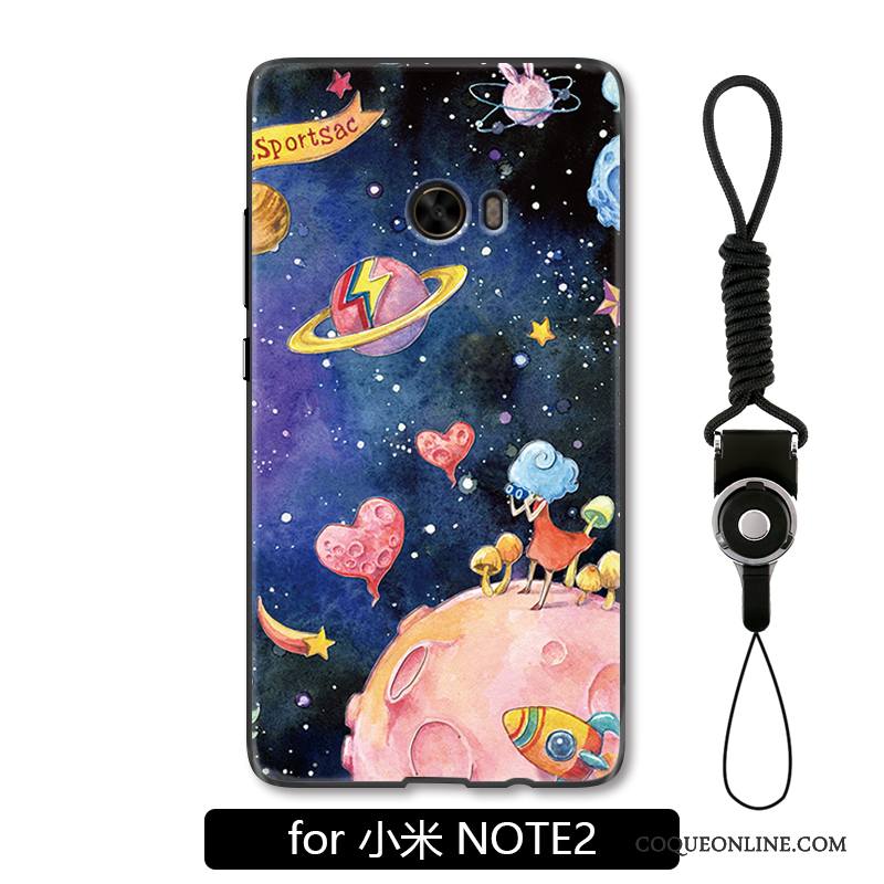 Mi Note 2 Coque De Téléphone Incassable Protection Gaufrage Petit Étui Multicolore