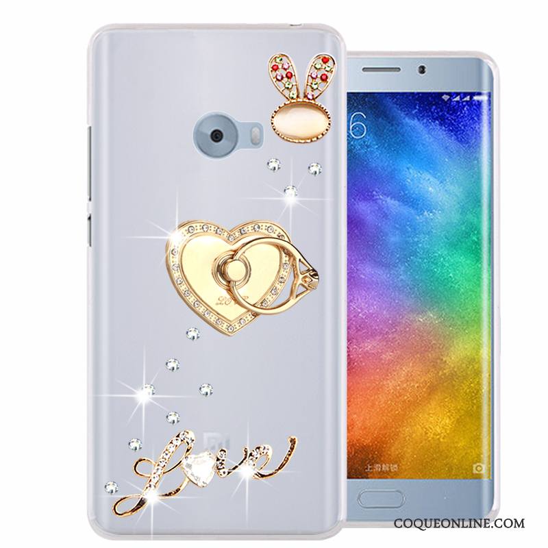 Mi Note 2 Coque De Téléphone Téléphone Portable Strass Petit Rose Tout Compris Silicone