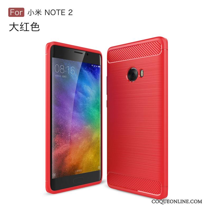 Mi Note 2 Coque Incassable Protection Bleu Silicone Étui Tout Compris Fluide Doux